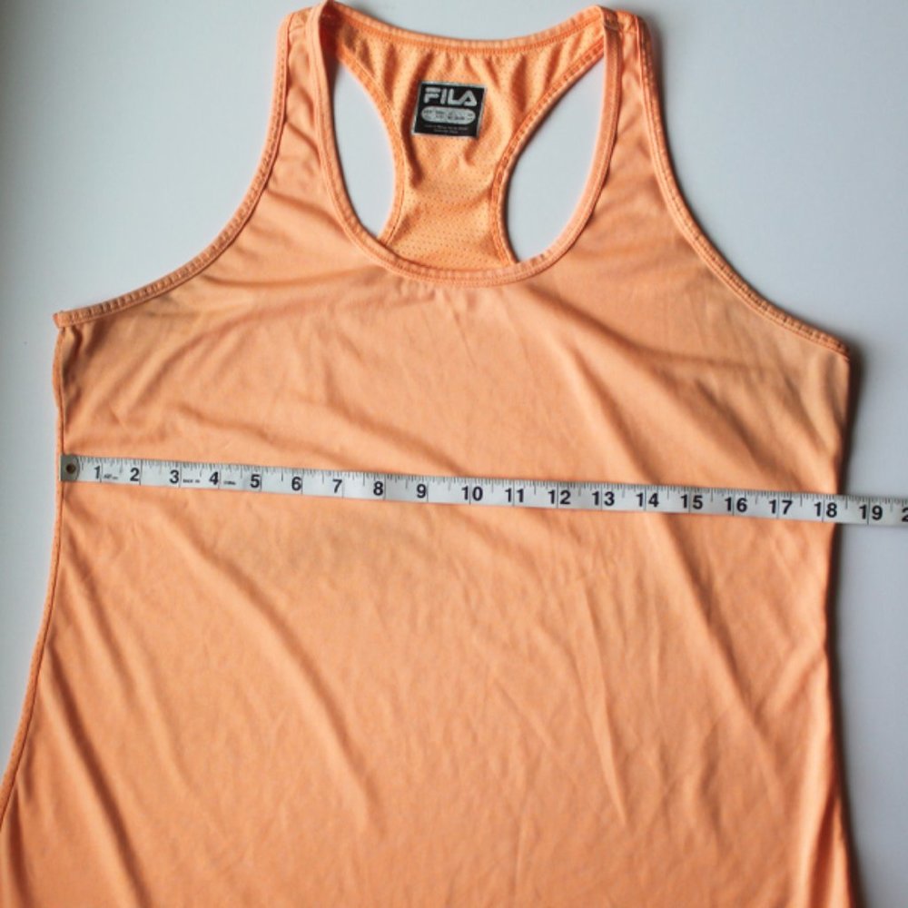 Fila Orange Racerback Tank Top (Large) - Picture 6 of 9